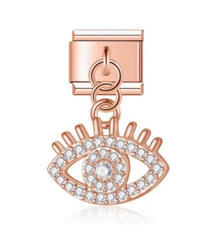 Italiano Colgante Ojo de Horus Rosa