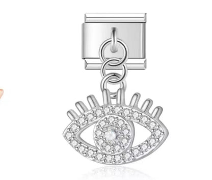 Italiano Colgante Ojo de Horus Plateado