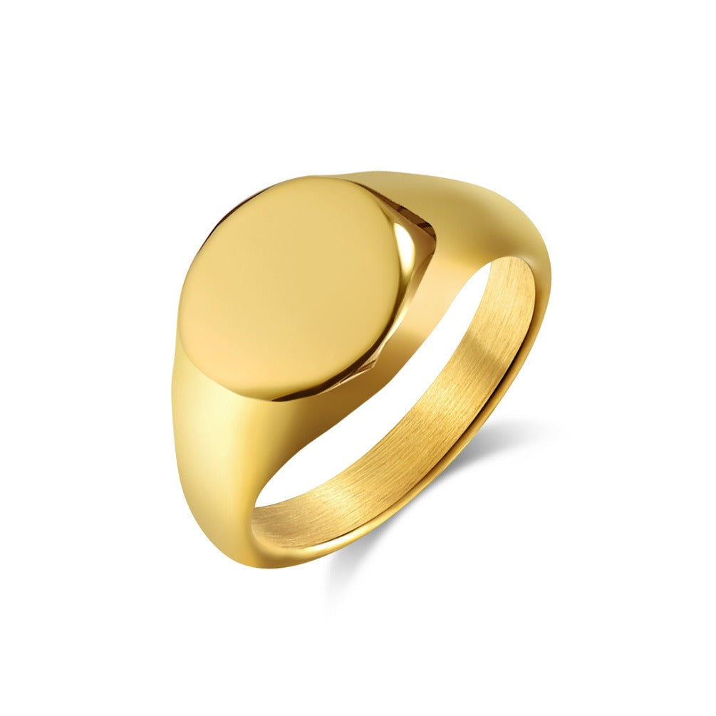 Anillo Recto Dorado
