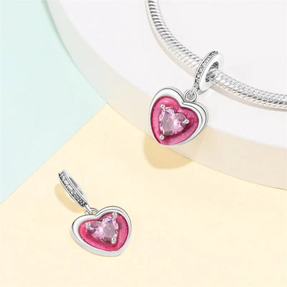 Corazón con Cristal Rosa
