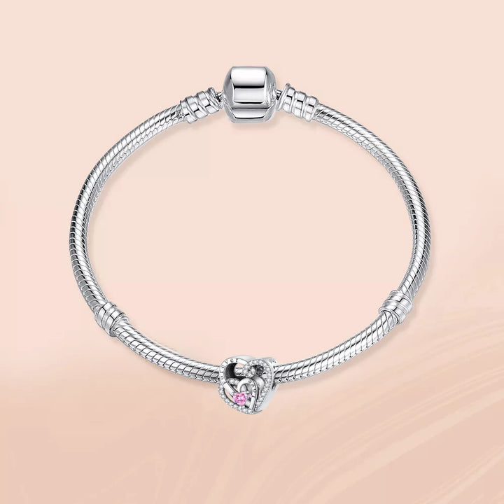 Doble Corazón Diamantado "Love Forever"