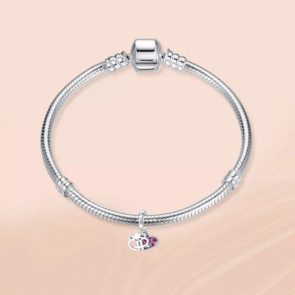 Corazón con Cristales Rosados