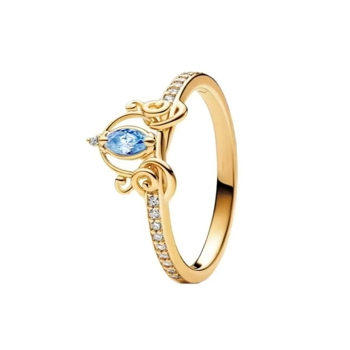 Anillo Corona Dorada de Princesa