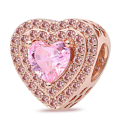 Corazón Rosa Diamantado