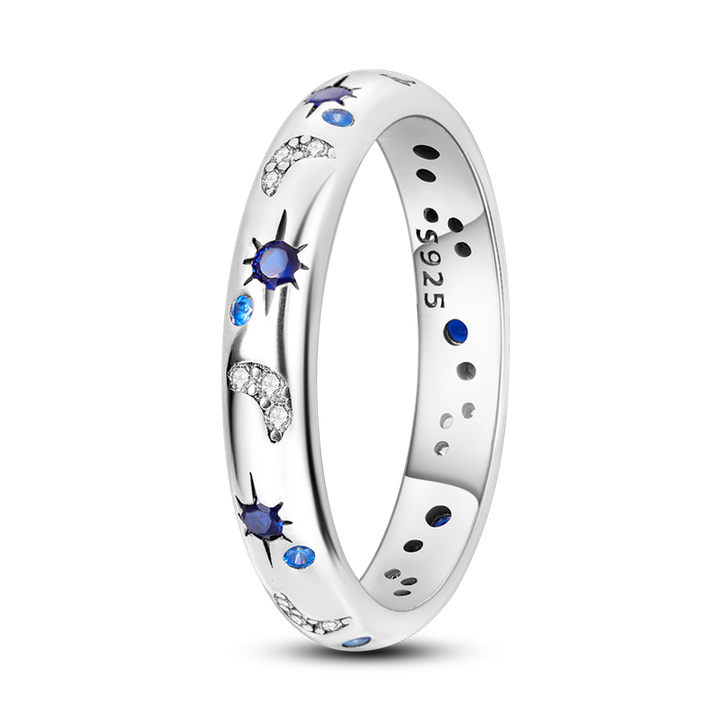 Anillo Luna & Estrellas Celestiales