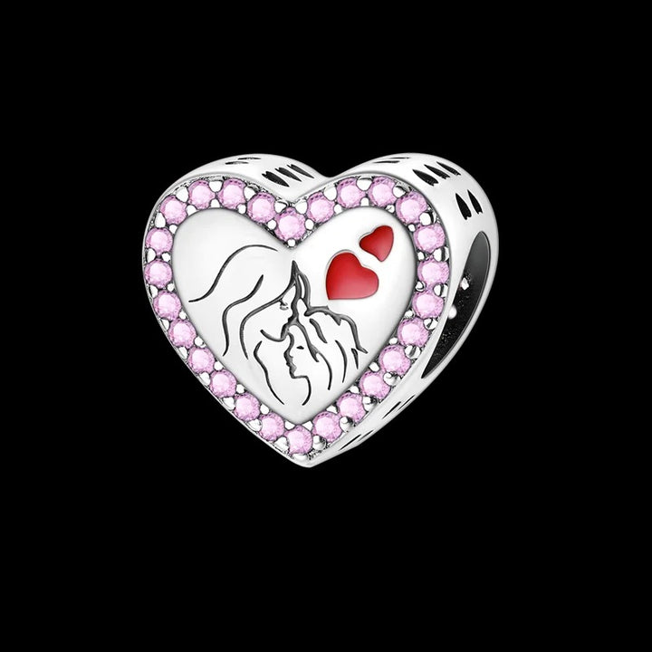 Corazón Rosa "Amor de Madre"
