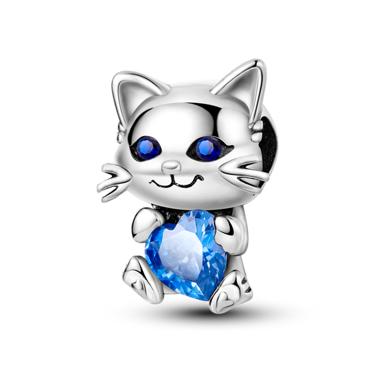Gatito Corazon Azul