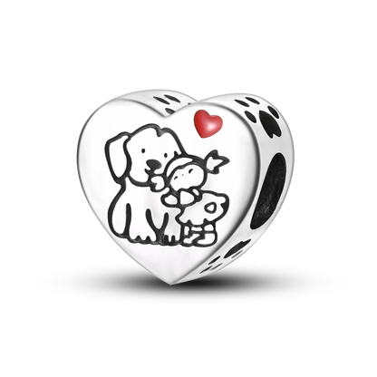 Corazón de Perrito y Niña