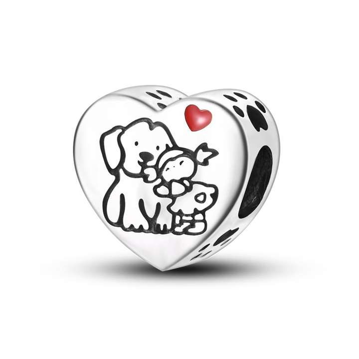 Corazón de Perrito y Niña