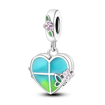 Corazón Verde y Flores