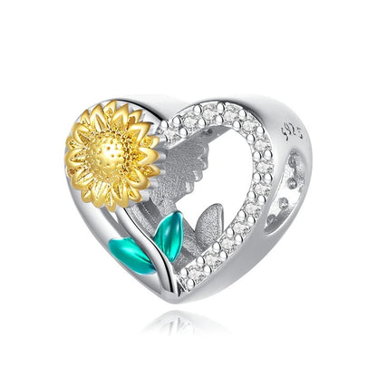 Corazón & Girasol Dorado