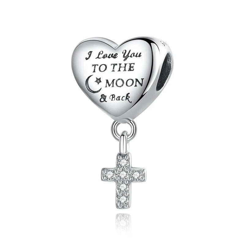 Corazón y Cruz "I Love You To The Moon &amp; Back"