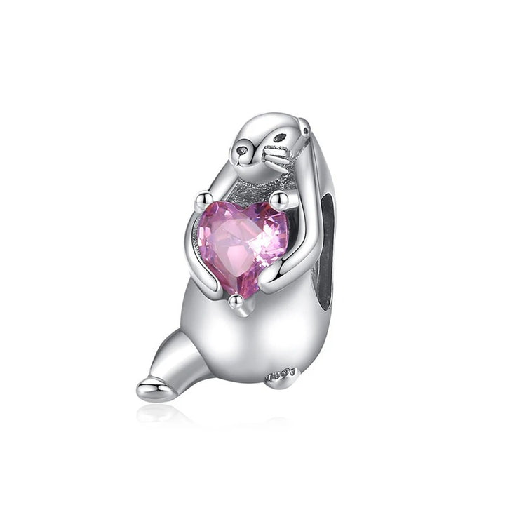 Castor y Corazón Rosa