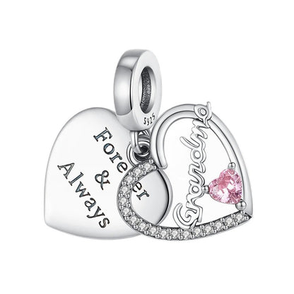 Corazón Grandma y Corazón "Forever and Always"
