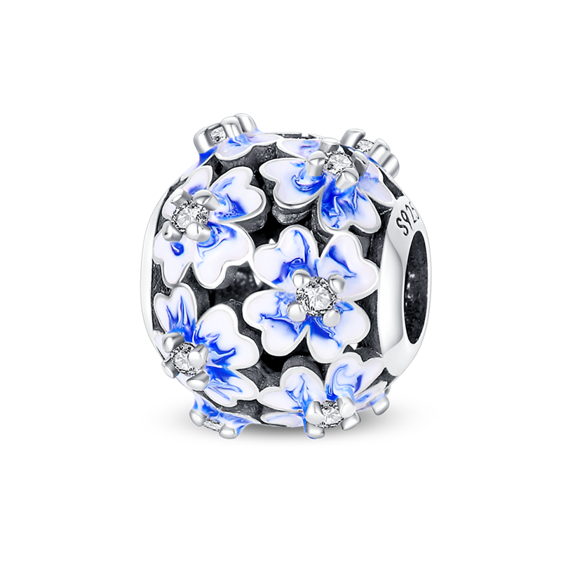Esfera de Flores Azules
