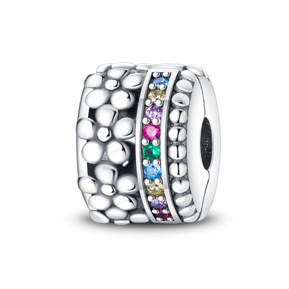 Clip Flores y Piedras Multicolor