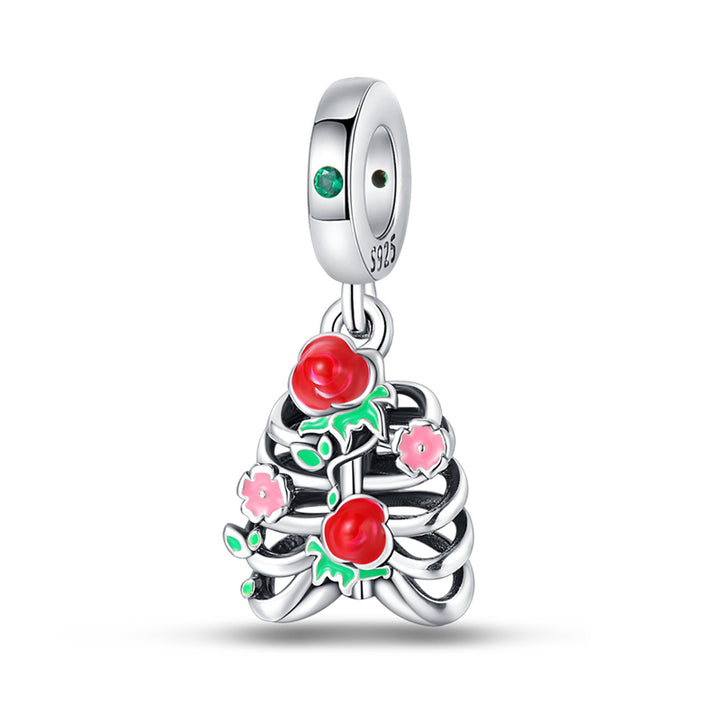 Esqueleto y Rosas