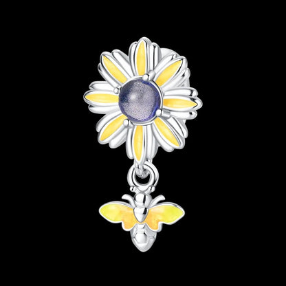 Flor Amarilla y Abeja