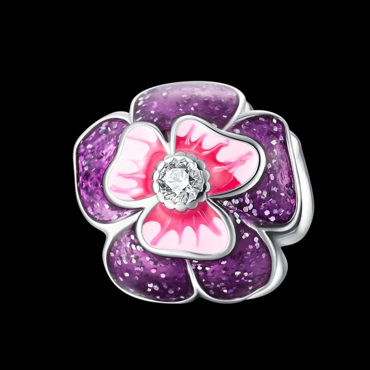 Flor Morada Glitter