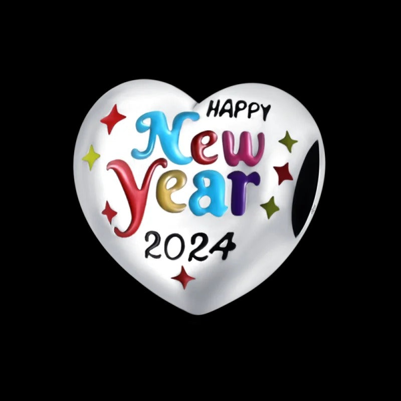 Corazón "Happy New Year 2024"