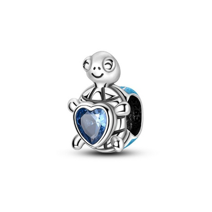 Tortuga Azul y Corazón Azul
