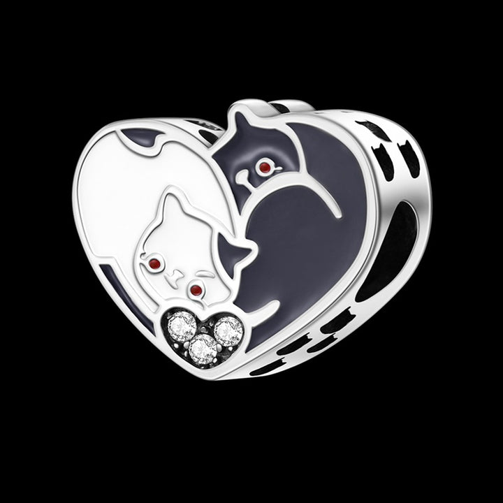 Corazon de Gatitos "Yin Yang"