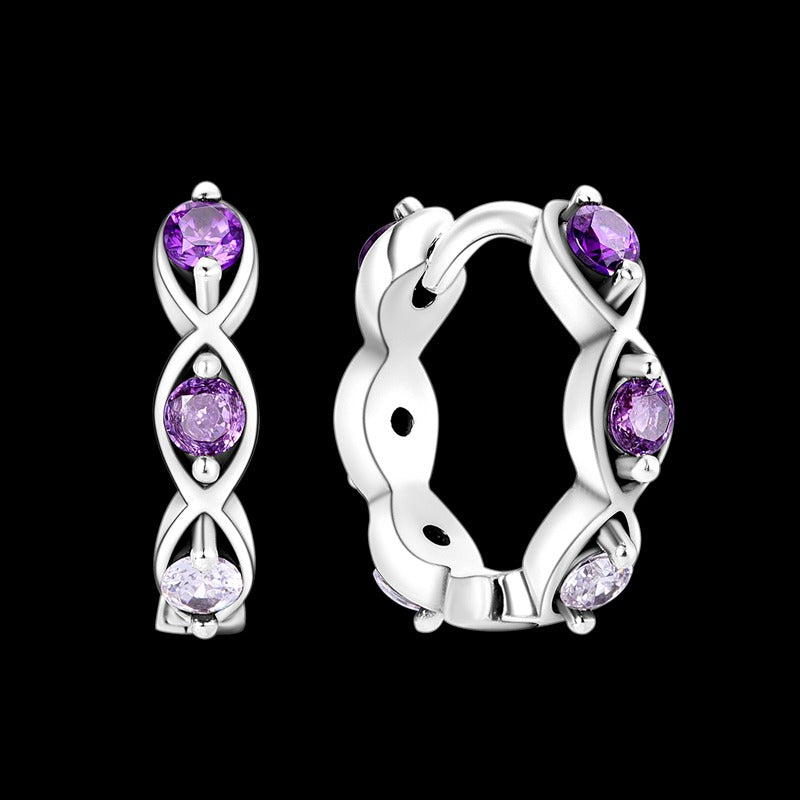 Aretes Cuarzo de Amatista