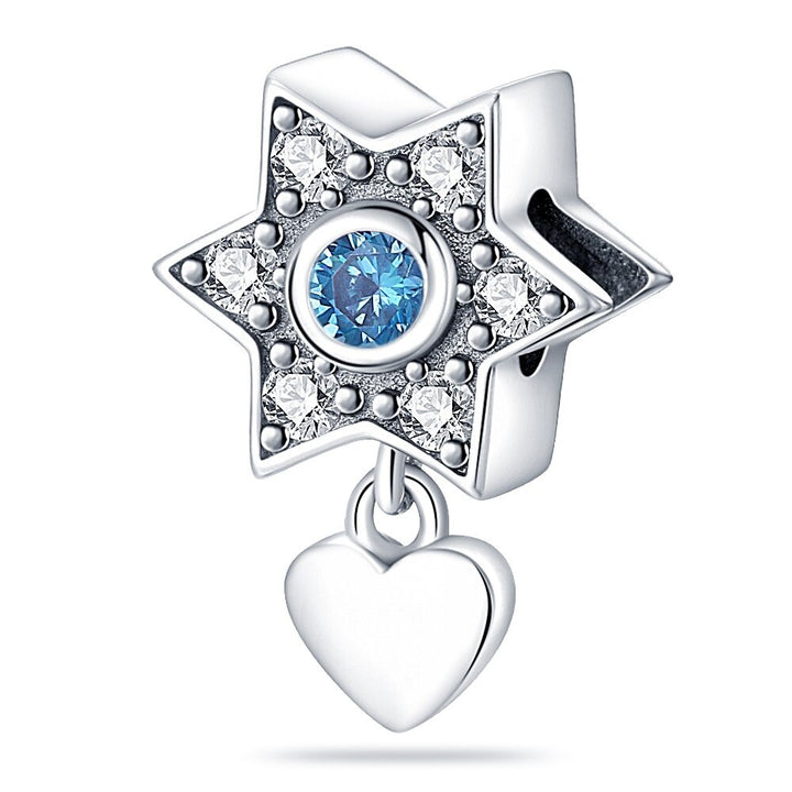 Corazon & Estrella Celeste Diamantado